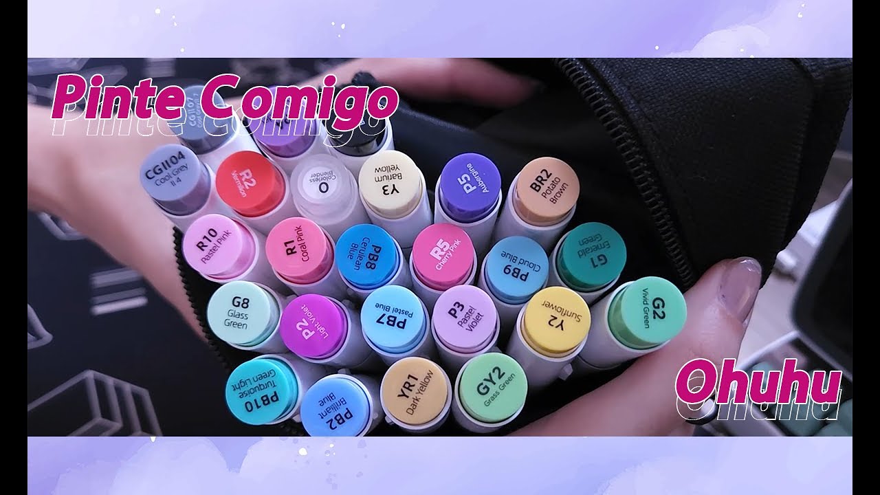 ｡° ‧Colorindo com Marcadores Ohuhu‧ °｡