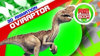 Green Screen Oviraptor Dinosaurs Juri World - Footage Pixelboomcg