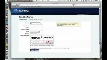 How to create a LiveJournal account 2013
