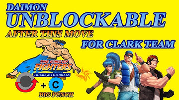KOF 98 - ❤Daimon Unblockable Bug-For ClarkTeam (Clark,Ralph,Leona)❤ ✪After HCF C (Big Punch) Grab✪