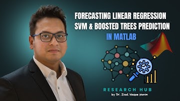 Forecast Time Series Data in MATLAB | Regression Learner App, SVM & Boosted Trees