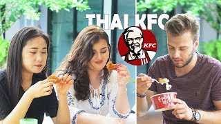 Foreigners try Thai KFC