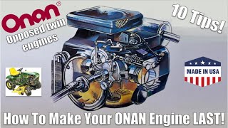 10 Tips to MAXIMIZE the Life of the ONAN Engine in Your Garden Tractor  Long Live the Opposed Twin!