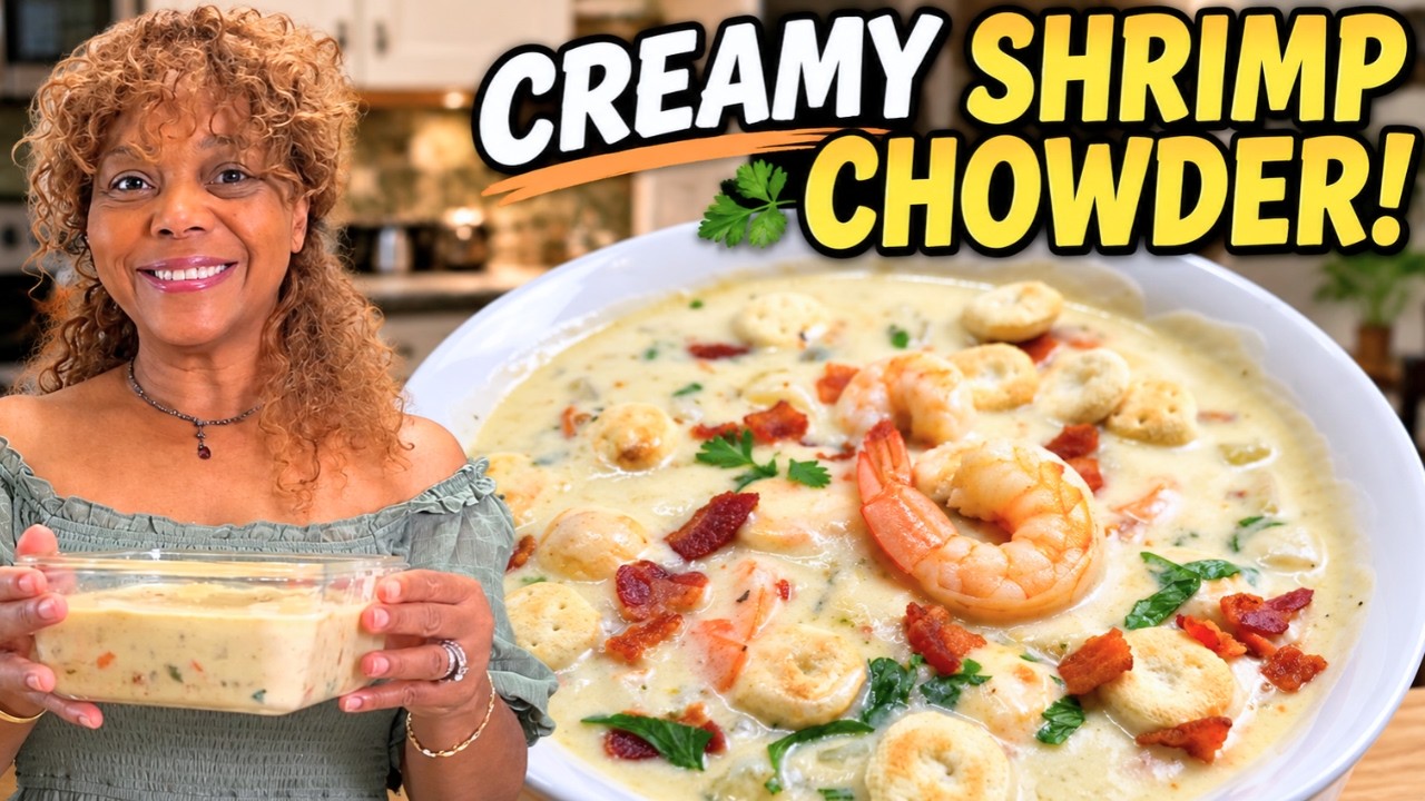 Creamy Shrimp Chowder with Bacon | Homemade Comfort Food' - YouTube