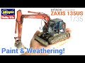 1/35 Hitachi Excavator ZAXIS 135US [Hasegawa] - [Painting and Weathering scale models - Tutorial]