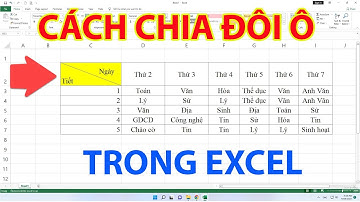 Cách Chia Đôi Ô Trong Excel