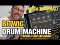 Bitwig Drum Machine Mega Tutorial - Audio signal flow, mixing, presets