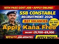 SSB Constable Recruitment 2026/10th Pass Government Job/Central Government Job Recruitment