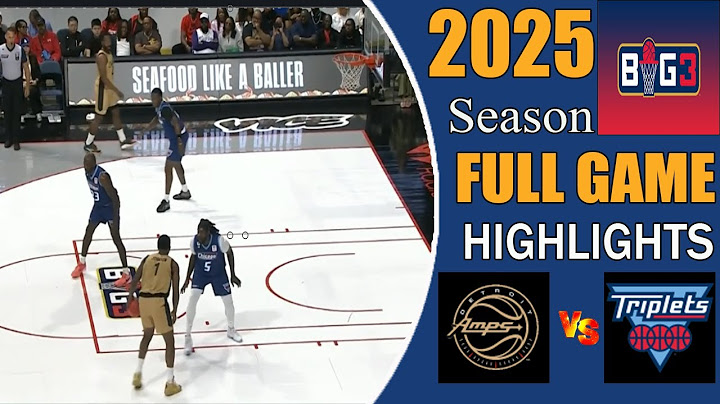 Detroit Amps  vs Triplets Full Game Highlights | Big 3 Week1 2025 | Big3 season 2025 | Big3 season 8