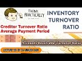 Lecture 59 stock turnover debtor turnover and creditor turnover ratios activityefficiency ratios