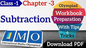 IMO Class 1 Chapter 3 - Subtraction - Question and Answers in Hindi with English Subtitle | 2023