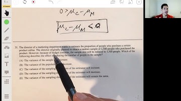 2019 AP Statistics Practice Exam Multiple Choice Questions #29-31