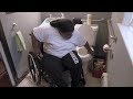 How I Transfer to the Toilet - T4 Complete Paraplegic from Connecticut, Nakeitha Rose