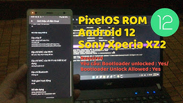 Caption | Flash custom rom PixelOS Android 12 on Sony Xperia XZ2/XZ3 with Unlocked Bootloader