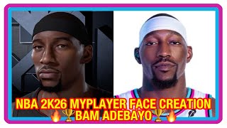 🏆 NBA 2K26 MyPlayer Face Creation Guide Bam Adebayo ~ Xbox Series X PS5 🏆 