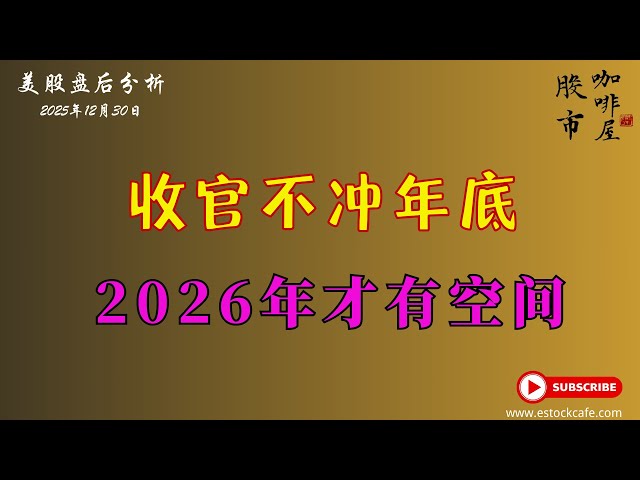 年底不涨，其实是好事  AMZN TSLA  【视频第825期】12/30/2025