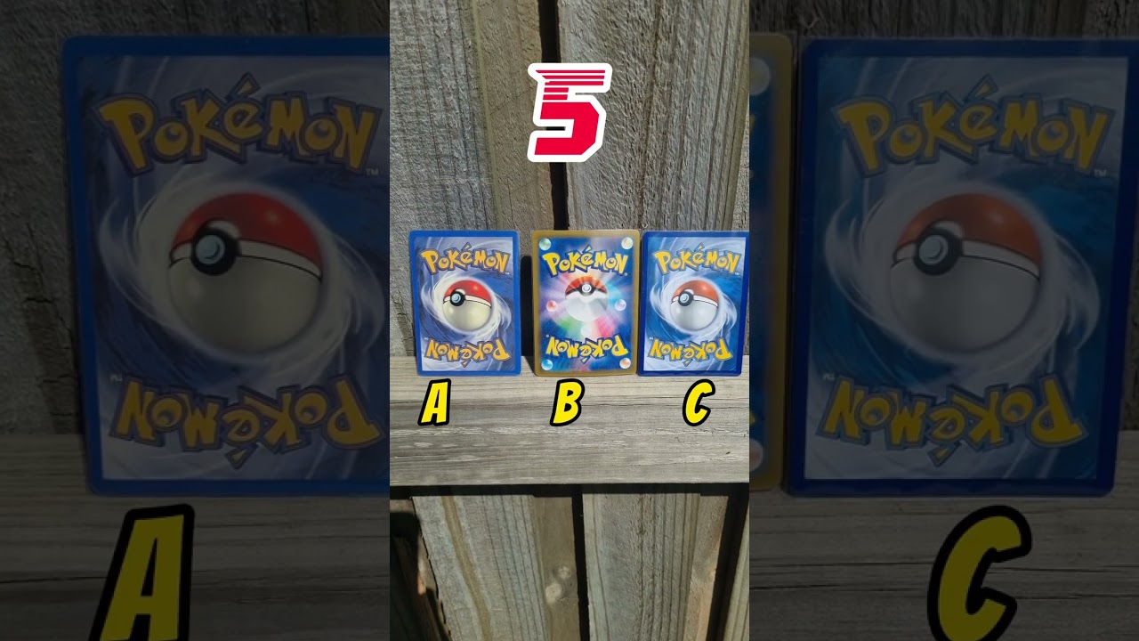 ⁣Can you spot the fake Pokémon card in 5 seconds?⌚ #shorts #pokemoncards #pokemon #fake