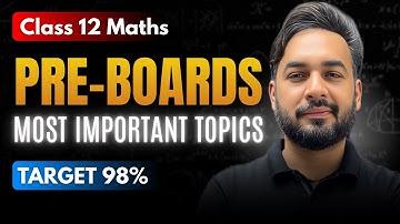 Most Important Topics List for class 12 Maths Preboard Exam 2025 🔥| Class 12 Maths Preboard Strategy
