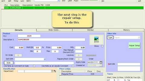 ACE Retail pos software : Inventory_Repair.avi