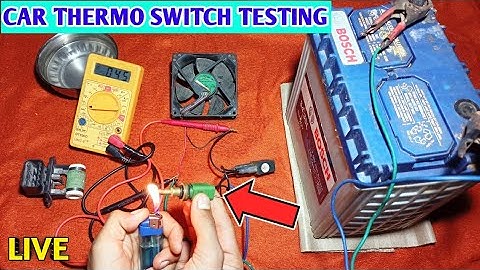 How To Work Car Thermistor Sensor Live Test Home |Car temperature sensor testing | Car thermo switch
