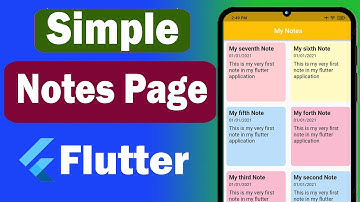 Notes Screen Flutter UI  Speed Code | 2024