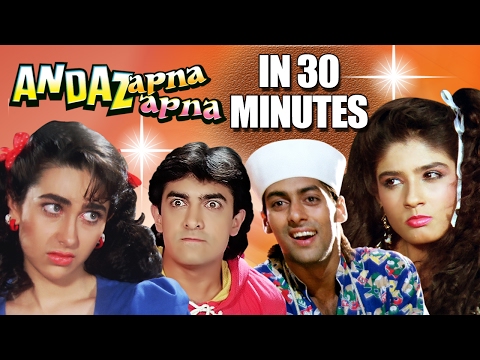 Hindi-Comedy-Movie-|-Andaz-Apna-Apna-|-Showreel-|-Aamir-Khan-|-Salman-Khan-|-Raveena-|-Karishma