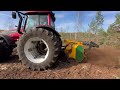 Трактор Valtra с мульчером SERRAT FX+ / Расчистка залежных земель во Владимирской области
