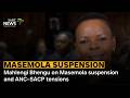 Discussion | Mahlengi Bhengu on Masemola suspension and ANC–SACP tensions