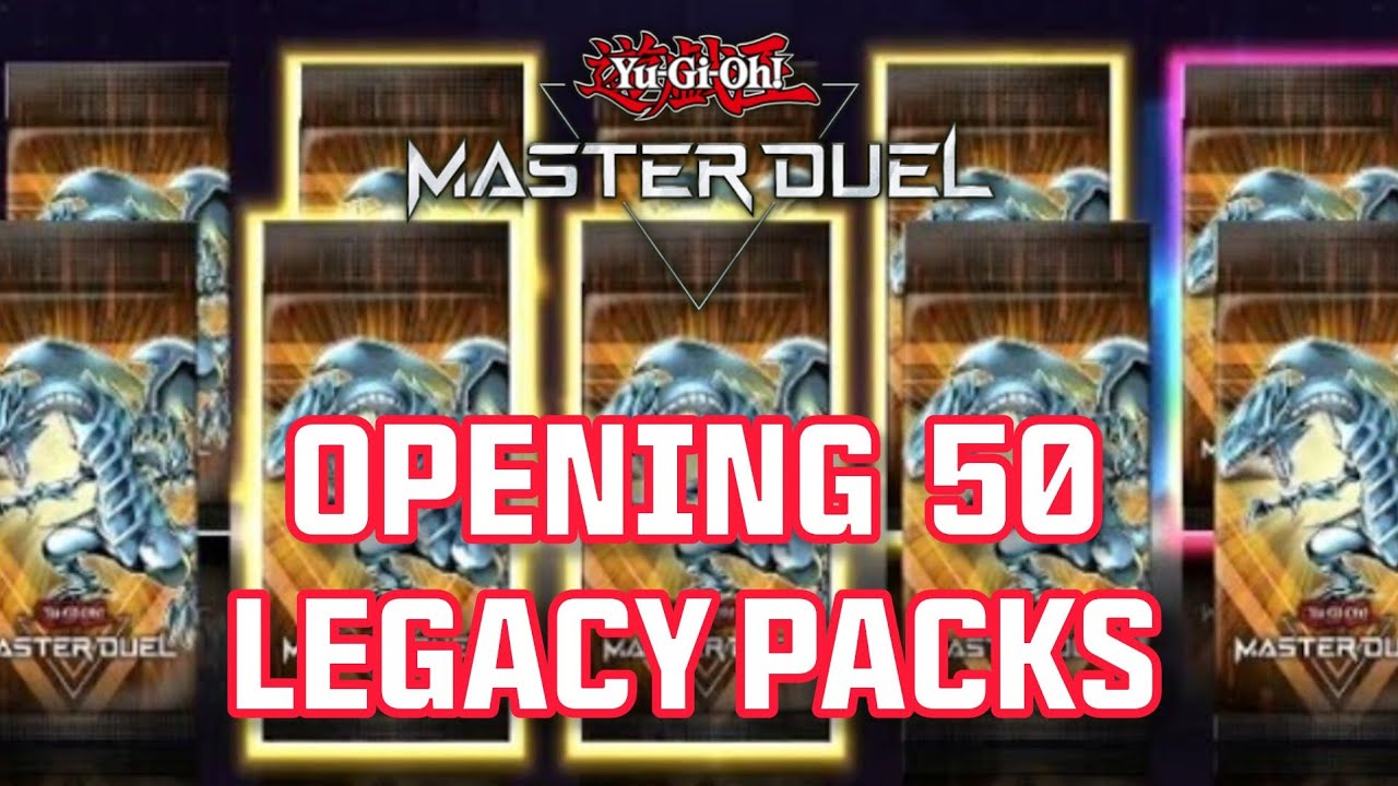 PACK MONTAGE! 50 Legacy Pack Opening - Yu-Gi-Oh! Master Duel