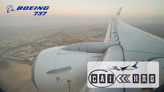 EgyptAir landing at Cairo airport (CAI) | Boeing 737-800