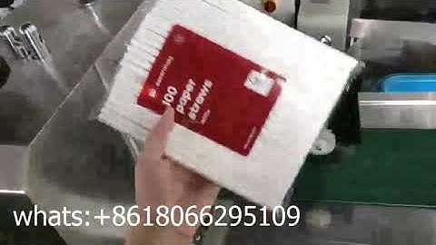 6mm Multiple Automatic Packaged Disposable Plastic Group Drinking paper Straw Machine Packing