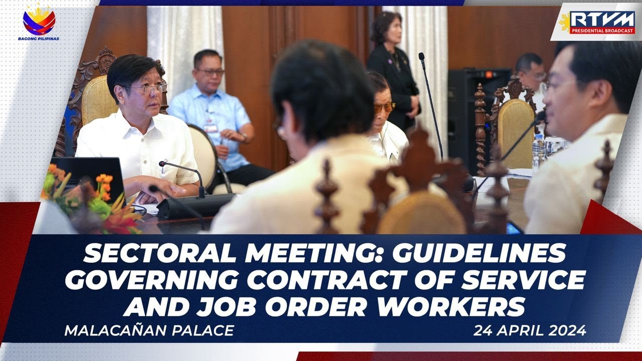 Sectoral Meeting: Guidelines Governing Contract of Service (COS) and ...