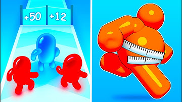 Tall Man Run Vs Join Blob Clash 3d 🔫🌈 🫧 Hard Levels Challenge Walkthrough Gameplay GH3521