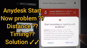 Connecting to the anydesk network || Disconnected from the anydesk network || START NOW || DISTANCE.