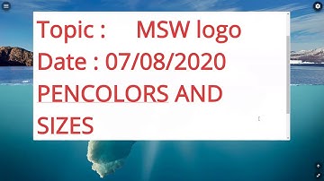 Msw Logo Drawing a polygon  and pencolors and sizes  command