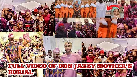 TIWA SAVAGE, OBI CUBANA, JOWIZAZA, WIZKID OTHER CELEBRITIES TURN UP FOR DON JAZZY MOTHERS BURIAL.