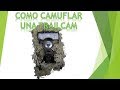 Cómo camuflar una trailcam con ramas y líquenes de encina