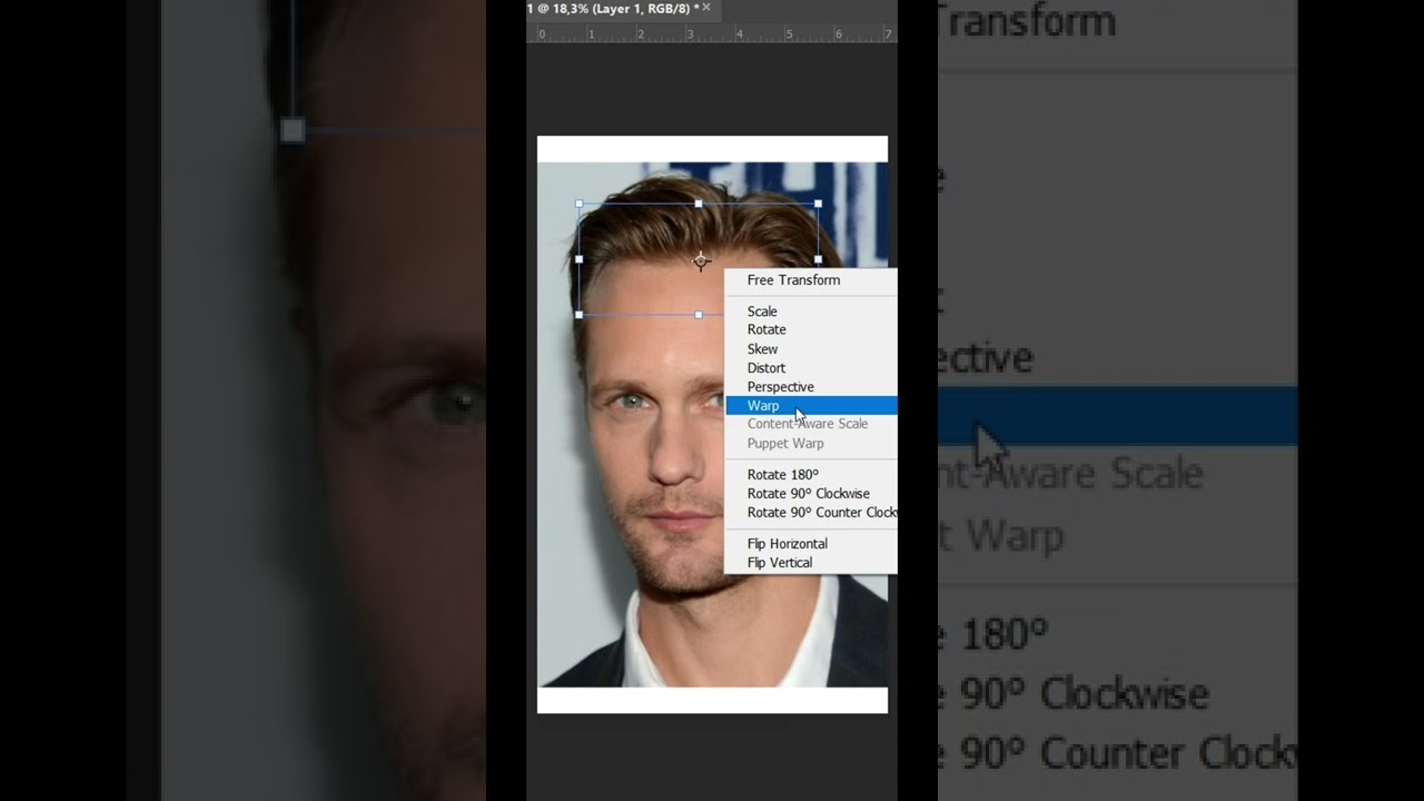 Fix a Big and Wide Forehead | Photoshop Tutorial
