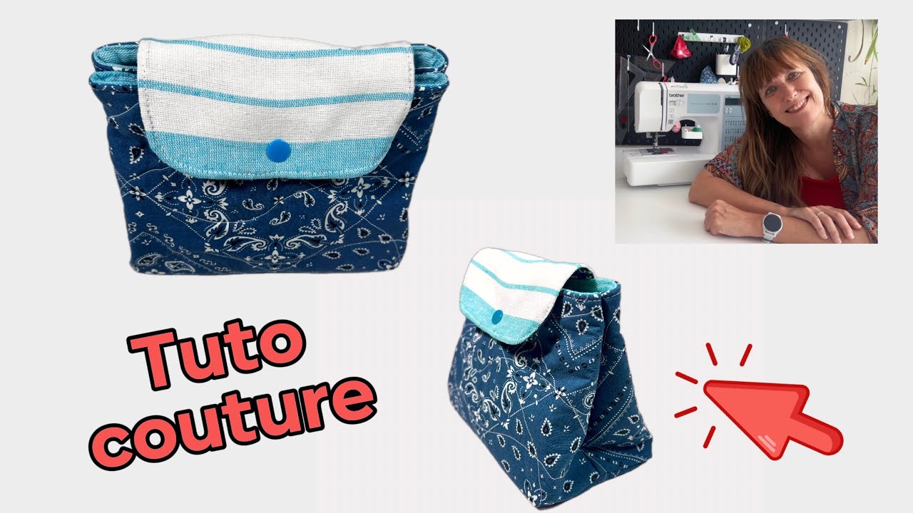 Coudre une TROUSSE de maquillage, trousse de toilette - TUTO COUTURE FACILE