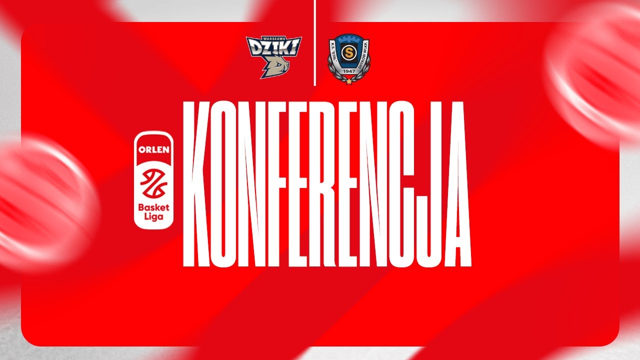 Konferencja prasowa: Dziki Warszawa - Tasomix Rosiek Stal Ostrów Wlkp.