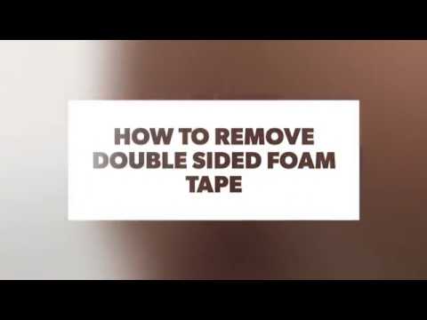how to remove double sided foam tape easiest way youtube