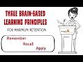 Brain based Principles for Maximum Retention 1-3