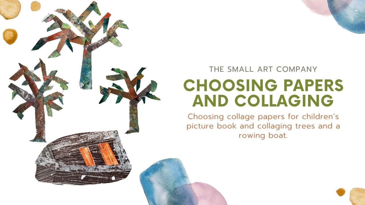 Collaging Trees and a Rowing Boat - YouTube