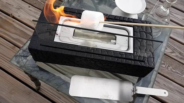 Tabletop Fire Bowl Toasted Marshmallows /How to Use Personal Bio Ethanol Fire Pit
