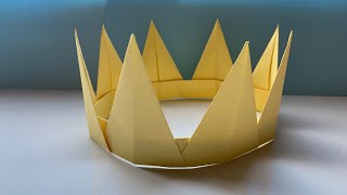 Como Fazer Uma Coroa De Papel Origami Coroa