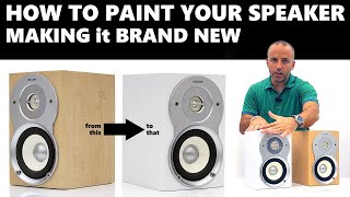 How to Paint Your Old Speaker Making it New (Tutorial)