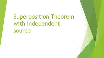 Superposition Theorem with independent source