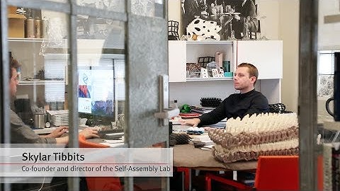 To bring things to life: Skylar Tibbits codirects the self-assembly lab at MIT Boston
