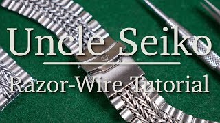 Uncle Seiko Razor-Wire Tutorial - How To Perfectly Size Your Bracelet