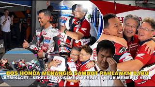 BOS HONDA NANGIS TERHARU! BERLARI MEMELUK VEDA NYAMBUT BAK PAHLAWAN, KTM AJA DIBUAT KAGET LIATNYA😱